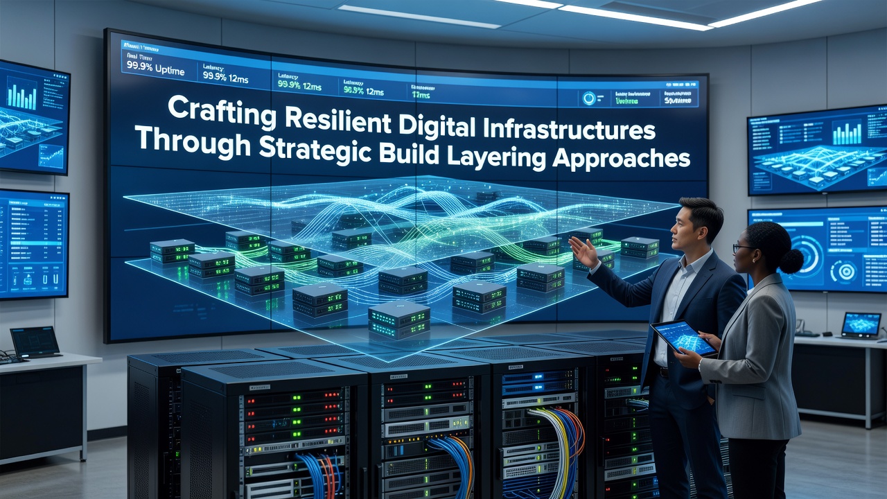 Strategic build layering in action with resilient cloud architecture visuals highlighting fault isolation and recovery paths